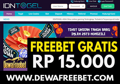IDNTOGEL - dewafreebet-freebet gratis-freechip terbaru-betgratis