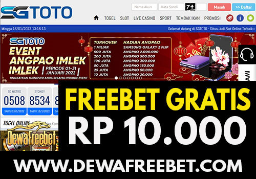 sgtoto - dewafreebet-freebet gratis-freechip terbaru-betgratis